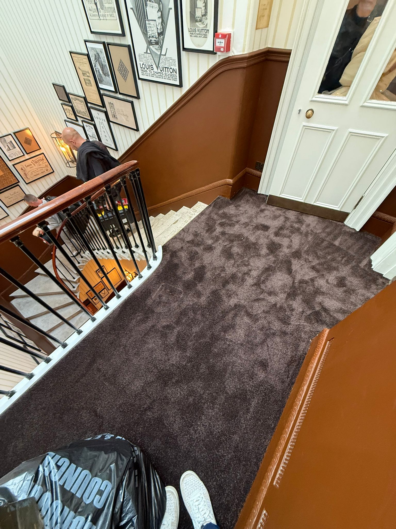 Commercial flooring installation completed in high end London boutique