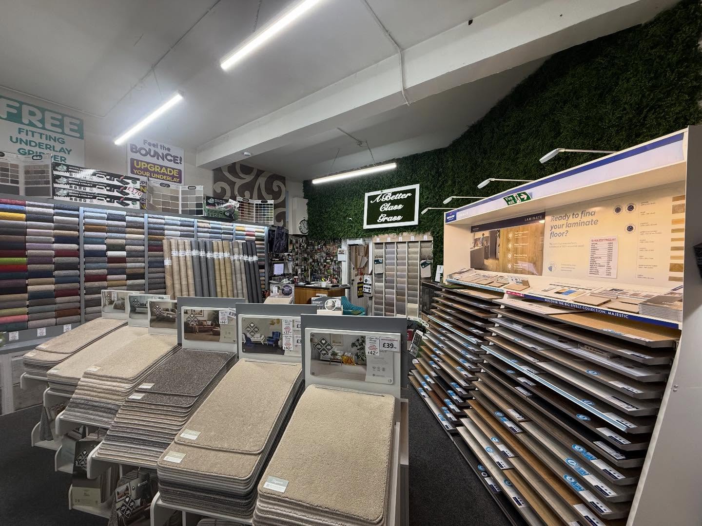 A Better Class Flooring Showroom located at 6-7 Castle Parade, Ewell By Pass, Epsom in Surrey KT17-2PR